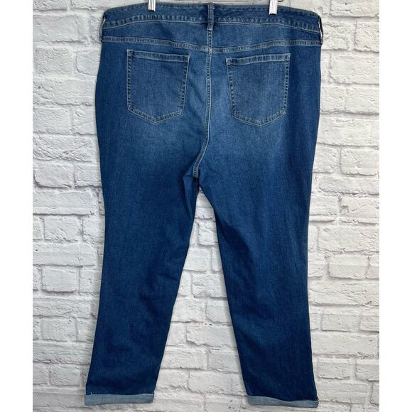torrid Size 18 Medium Dark Wash Boyfriend Straight Vintage Stretch Mid-Rise Jean - Picture 9 of 13